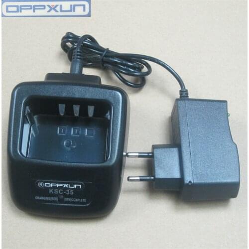 OPPXUN Walkie Talkie Desktop Charger KSC-35 KSC35 8W Durable for Two Way Radio Kenwood TK-3207/2207/3217/2217 U100 TK3307 TK2307