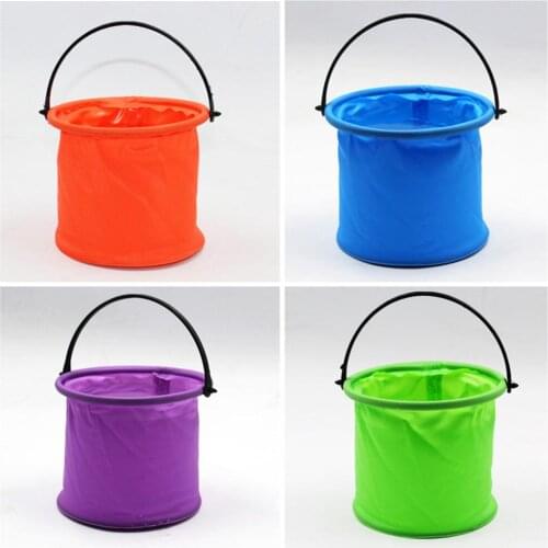 Of Portable Folding Bucket With Compartments Camping Supplies Kitchen Supplies Outdoor Camping Travel Supplies Fishing Tools