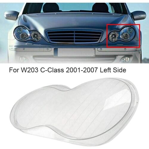 Car Front Headlight Clear Lens Lampshade Shell Cover for Mercedes Benz 2001-2007 W203 C-Class 180 200 230 260 280