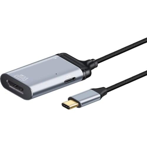 Type C USB-C to Displayport Monitor Converter Adapter 4K 2K 60hz with Female PD Power Port