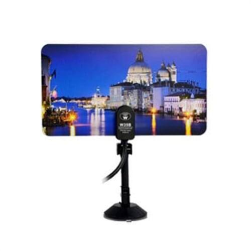 HD/DTV/UHF/VHF/FM Digital Indoor TV Antenna Gain 35dBI IEC connector with Sucker