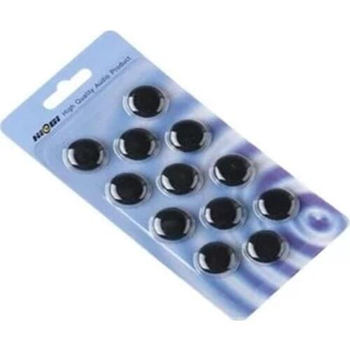 HG High quality Black Solid Foam Cushions for Earphones Earbuds (6 pairs)