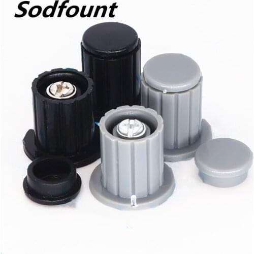 10pcs Knob hat gray black copper core WXD3-13-2W WH5-1A WX14-12 potentiometer knob