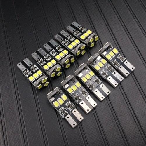 10pcs T10 9SMD 2835 LED Clearance Light CANBUS No Error 12V Reading Dome Lamps Car Turn License Plate Number Lamp Bulb W5W 194