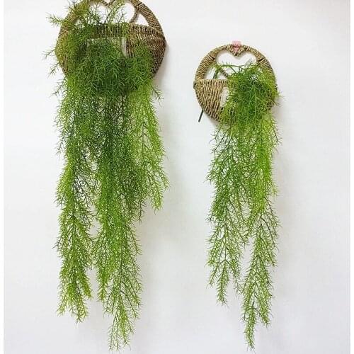 105cm long 3 Branches Artificial Flower Simulation Leaf Handle Pine Needles Wall Hanging Vine Landscape plants