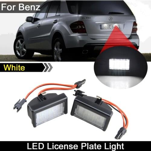 For BENZ M-CLASS(W164) ML GL-CLASS(X164) Smart Roadster 452 Car Rear white LED license plate light number plate lamp