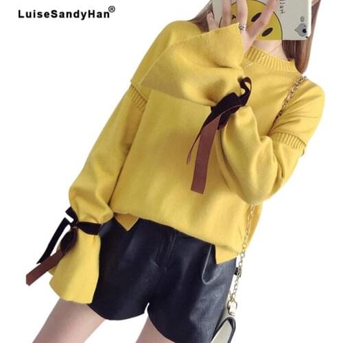 2021 Women Sweater Lantern Sleeve Womens Sweaters For Winter Casual Lady Sweater O-neck