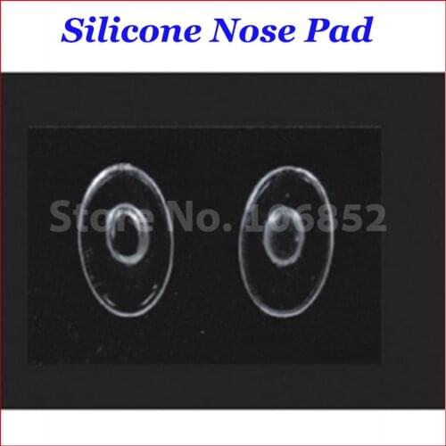 500pieces=250pairs H type Glasses Silicone nose pads size 12mm 13mm optional push in type eyeglass accessories