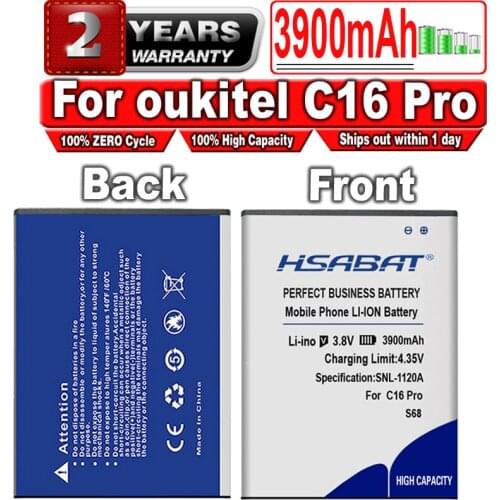 HSABAT 3500mAh Battery for OUKITEL C16 PRO 5.71'' Android 9.0 19:9 MT6761P 3GB 32GB
