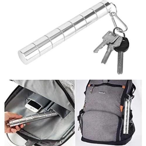 Aluminum Pill Case Pill Splitter Tube 7 Days Medicine Box Weekly Tablet Holder Travel Home Outdoor Storage Organizer Container