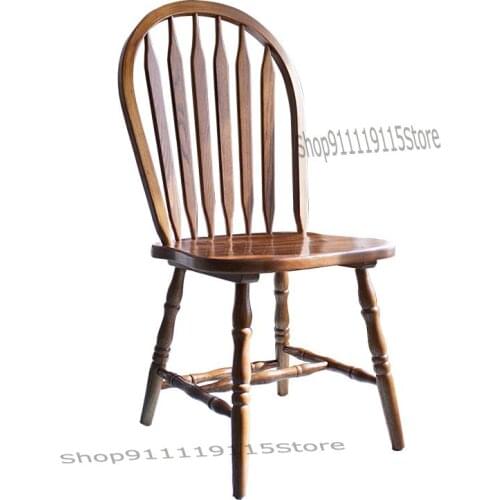 American Solid Wood Dining Chair And Retro Furniture