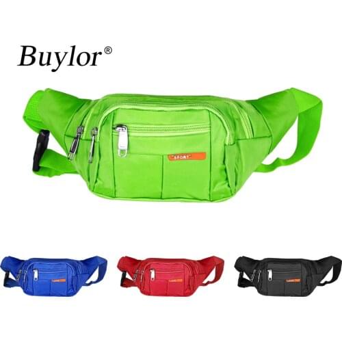 Buylor Fanny Pack Hip Bumbags and Belt Bag Banana Bag Men Waist Pack Female Casual Functional for Outdoors Sports