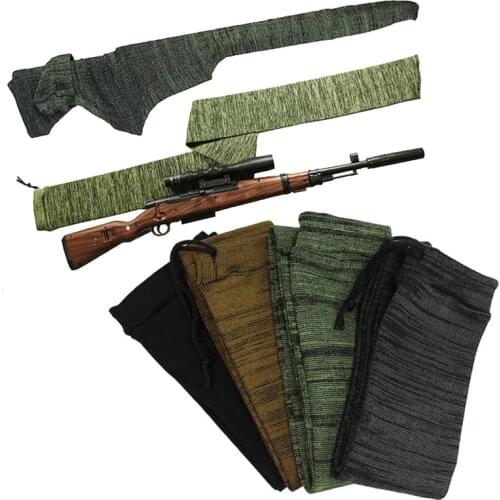 Airsoft Gun Sock Rifle Pistol Knit Polyester Rifle Gun Holster Protector Cover Bag Moisture Proof Storage Sleeve Rifle Holster