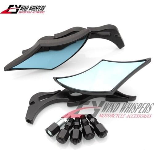 Black Motorcycle Rear view Mirror For Honda Steed Shadow Magna 400 600 750 XV125 250 400 VN400 800 Vulcan Darg Star V-Star VL400