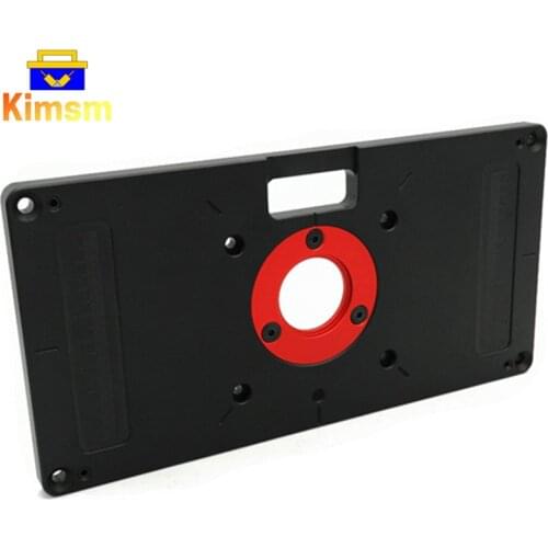 Woodworking Trimming Machine Fixed Plate Thickness 10mm Universal Aluminum Alloy Flipping Table With Scale DIY Auxiliary Tools