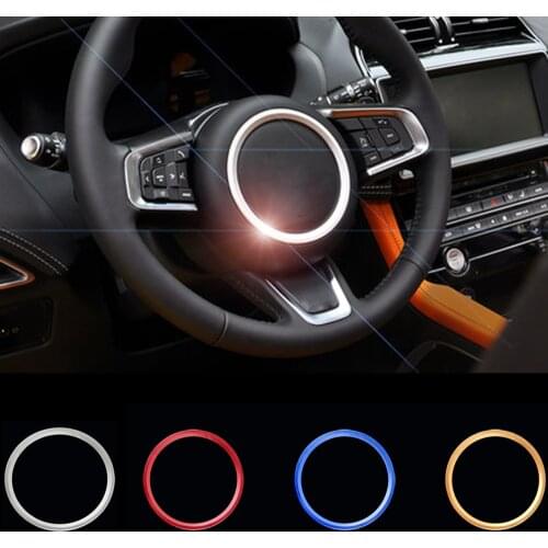For Jaguar F-PACE F-TYPE XF XE ABS Steering Sticker Car Steering Wheel Ring Sticker Car Interior Sticker Auto Tuning Accessories
