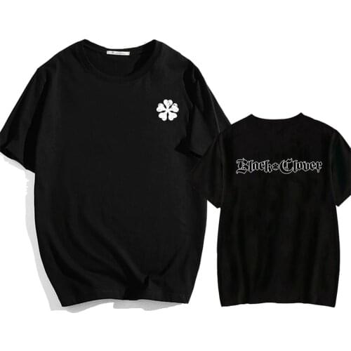 Hot Japanese Anime Black Clover T Shirt Men Causal Summer Tops Harajuku Ulzzang T-shirt Unisex Fashion Tees Clothes