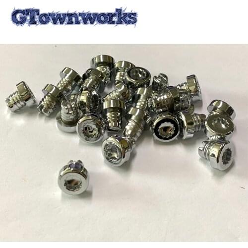 100pcs Nuts For Wheel Cap Lip Screw Bolt Tires Variety of Nuts Rim Lip Silver Car Accessories Car Wheel Rivets