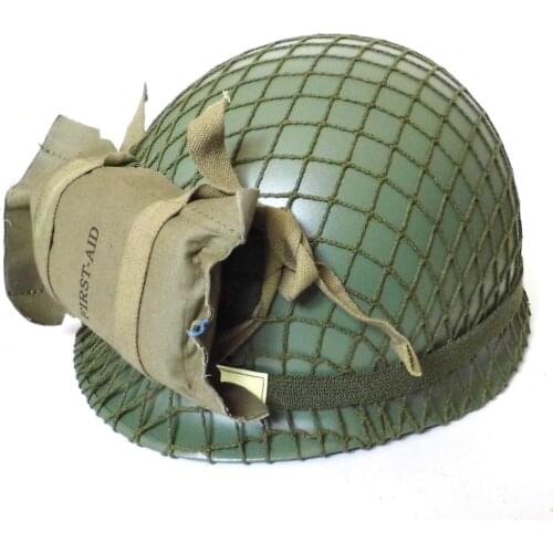 WW2 WWII US AIRBORNE CAMOUFLAGE HELMET TACTICAL INFANTRY JUMP VERSION ARMY SUIT