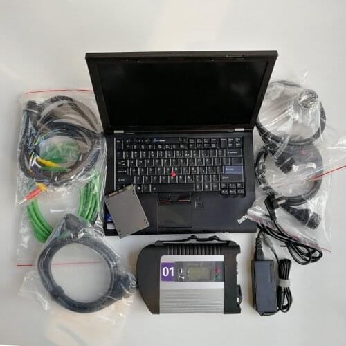 MB Star C4 SD Compact 4 Auto Star Diagnose Tool + T410 I5 4G Used Laptop + 360GB SSD with V06.2021 Software X/Vediamo