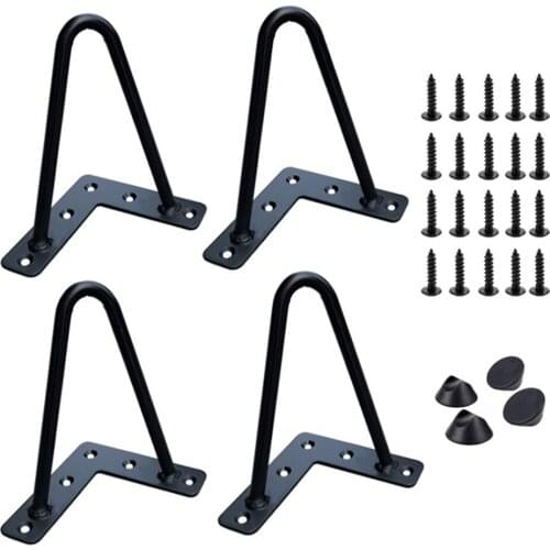 4Pcs Modern Style Furniture Legs High-quality Cold-rolled Steel Heavy Duty Hardware Hairpin Legs For Coffee Desk Bench popular