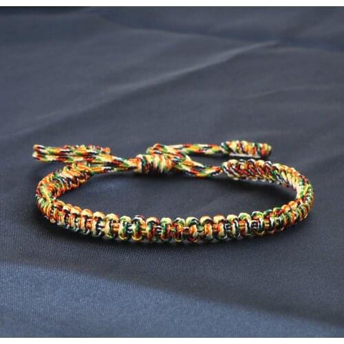 Multicolor String Men Bracelet Good Lucky Rope Charm Bracelets Bangles Adjustable Women Wrap Couple Male Wristband Homme Jewelry