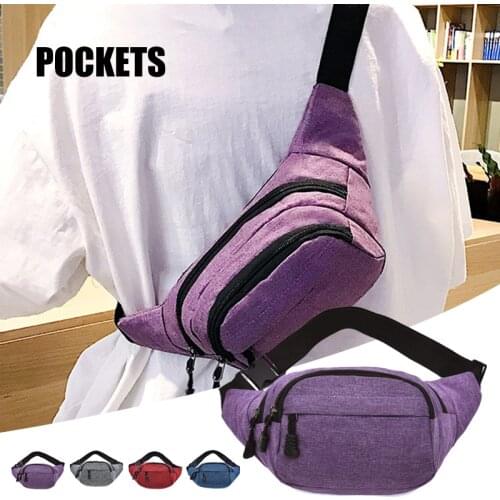 Multipurpose Fanny Pack Large Capacity Waist Pack Bag for Women Men Hip Bum Bag for Outdoors Workout Sport Running BHD2