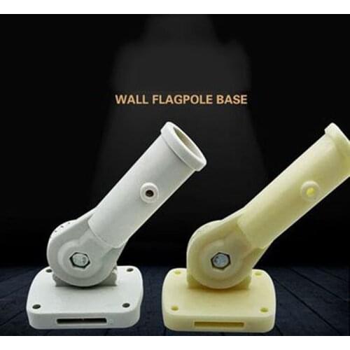 1PC Wall Flagpole Plastic Wall Mounting Flag Pole Holder Bracket For Flags 15*6cm Windsock Base Flagpole Accessories