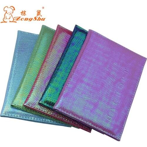 Russia Iridescence Leather Passport Cover Women Fashion Colourful Travel Passport Cover Men Travel Wallet Credit Card Holder