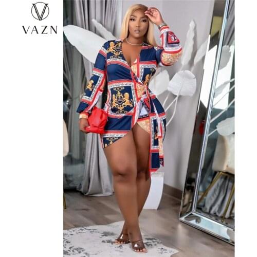 VAZN 2021 Hot Fashion Striped Vintage Short Sleeve Dress Casual Young Chiffon Slim Young Women Mini Dress