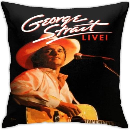 George-Strait-Live Square Pillowcase Case Throw Decorationpillow Car Cushion (45cmx45cm)