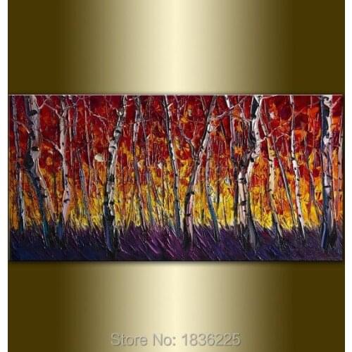 Handmade decoration handmade paintings on canvas Landscape oil painting Canvas painting abstract panel canvas home decoration
