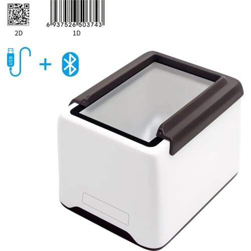 Desktop 1D 2D USB Wired Automatic Barcode Scanner,Support 1D & 2D Codes from Paper or Screen,Compatible with Windows,Mac,Android