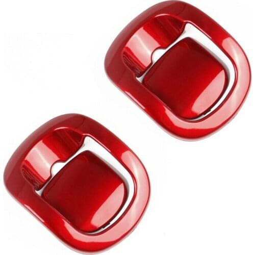 Car Interior Seat Back Seat Folded Adjustment Handles Cover Trim for Dodge Challenger 2015-2019