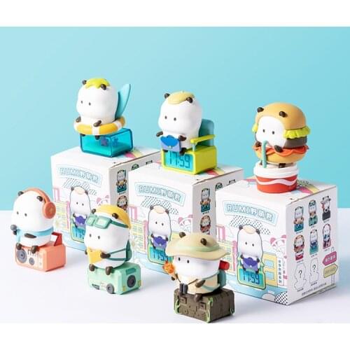 Blind Random Box Toys Lot TUOTUO Sit On Car Figures 8 Style Surprise Anime Model Guess Figurine Doll 86cs/Set