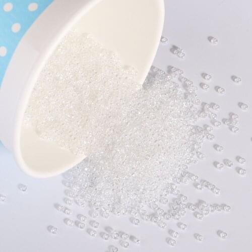 Oiling Cream Beads 2mm DIY Glass Loose Tube Bugle Seed Beads For Sewing Craft Jewelry Dress Cross Embroidery Accessories