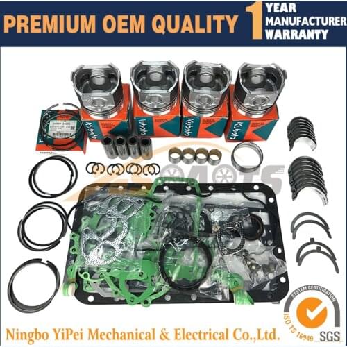V2203 V2203E New Overhaul Rebuild for kubota V2203 Thomas Bobcat Scat Track STD