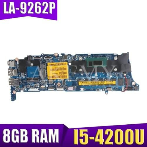 VAZA0 LA-9262P REV:1.0 Laptop motherboard For DELL XPS 12 9Q33 Test original mainboard 8G-RAM I5-4200U