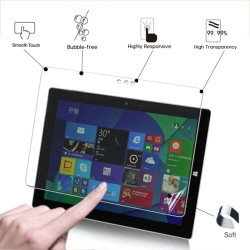 High Clear Glossy screen protector film For Microsoft Surface Pro 3 12.0" tablet front HD lcd screen protection films in sotck