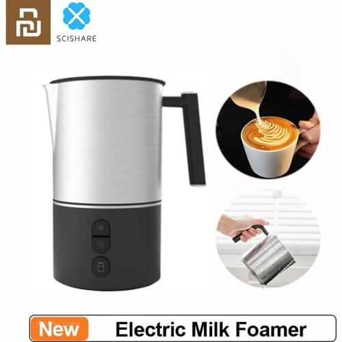 Youpin Scishare Electric Milk Foamer Bubble Coffee DIY Machine Latte Art Creamer Maker 220V Portable Cappuccino Frother Pitcher