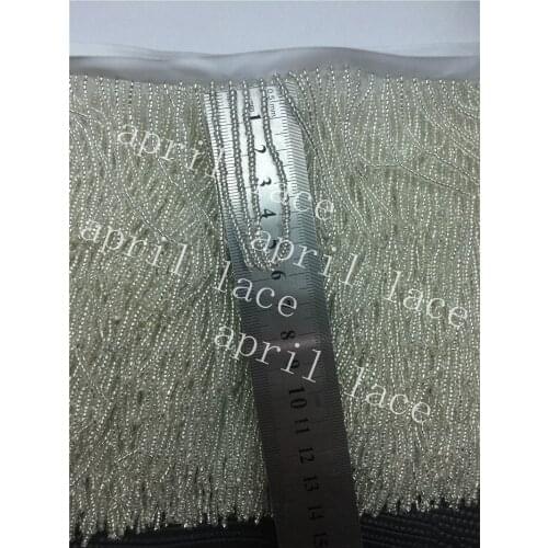 Yy103# 10yards /bag silver color 6-7cm width ribbon fringe tassel for curtain /garment/decorative/home /dress decoration