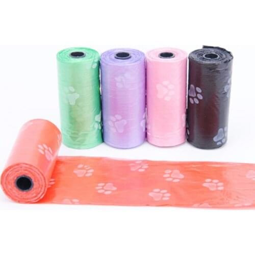 10 Rolls 150pcs printing Pet garbage bag Pouch pickup Dogs pick up their dung Shit bag environmental protection Shit garbage bag