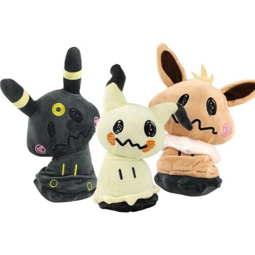 23-26cm Pokemon Anime Minikyu Mini Q Cute Cartoon Animal Pet Plush Peluche Soft Stuffed Toys Dolls Birthday Gift for Kids
