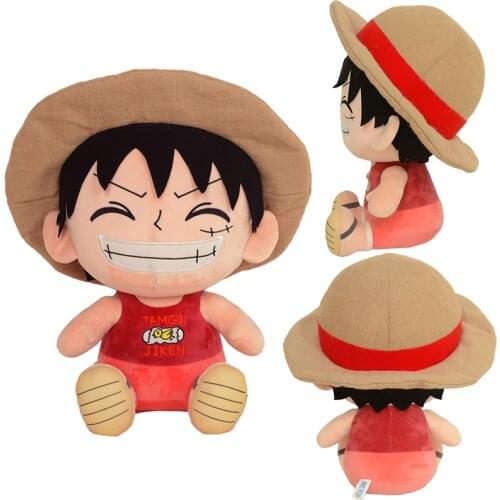 25-60cm Cartoon One Piece Monkey D. Luffy Plush Doll Soft Pp Cotton Cute Pet Cushion Plush Doll Pillow Toys Gifts