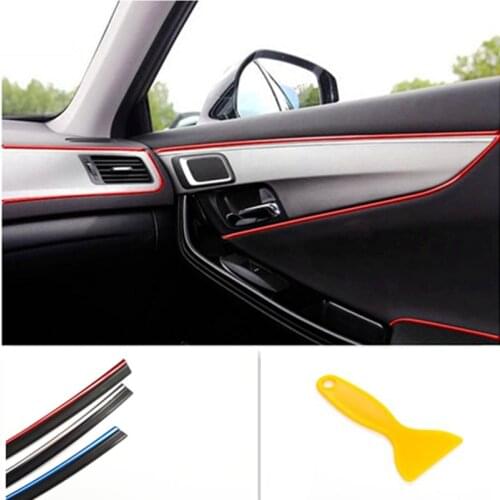 5M Interior Sticker Decoration Strip Car Styling For Jeep Renegade Wrangler JK Grand Cherokee Compass Patriot Liberty
