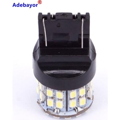 6 X T20 7443 W21/5W Brake Light Bulbs 3020 50 LED 1206 SMD 7440 Dual Intensity Tower Tail Stop Signal reversing lamp white