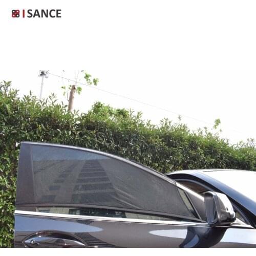 ISANCE Car Auto Front Rear Window Sunshade Sunshield Mesh Cover Curtain Protection Sun Shade Shield Dust Protection