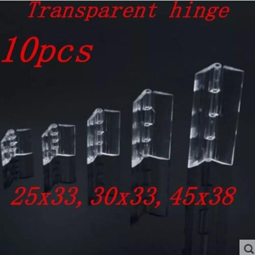 Freeshipping 10PCS Plexiglass Transparent Clear Plastic Sheet Acrylic Plate Organic Glass Polymethacrylate Plexiglass Hinge