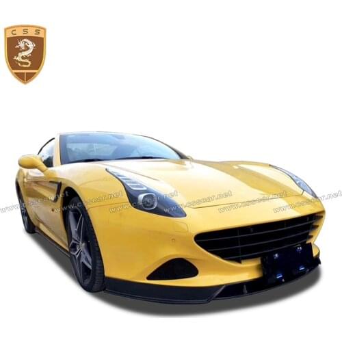 For Ferrari California T Carbon Fiber Front Rear Bumper Spoiler Wing Lip Sider Skirts fender trims