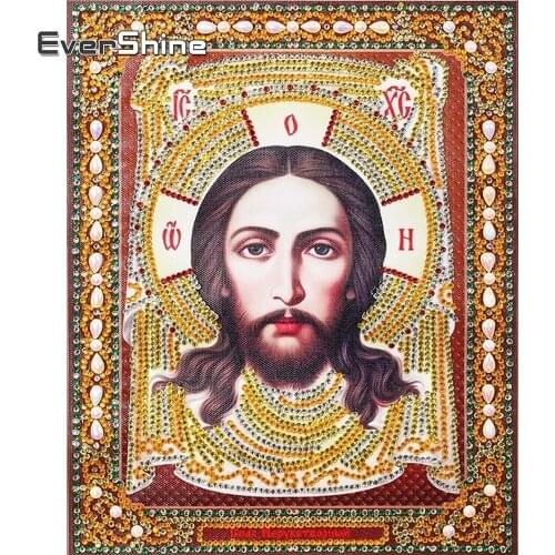 EverShine DIY Diamond Painting Religious People Picture Special Shaped Rhinestones 3D Diamond Mosaic Gift Home Decoration